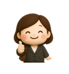 ゆるかわOLのひとこと（個別スタンプ：14）