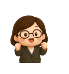 ゆるかわOLのひとこと（個別スタンプ：19）