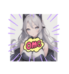 擬人化シリーズですが？紫水晶様ver.（個別スタンプ：5）