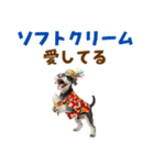 ミニチュアシュナの見やすい！夏スタンプ（個別スタンプ：24）