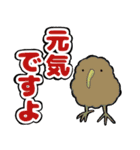 キーウィとメンダコの夏のデカ文字スタンプ（個別スタンプ：25）
