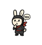 japanese ninja kabuki  animal kawaii（個別スタンプ：25）