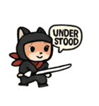japanese ninja kabuki  animal kawaii（個別スタンプ：32）