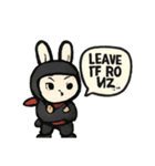 japanese ninja kabuki  animal kawaii（個別スタンプ：33）