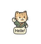 japanese ninja kabuki  animal kawaii（個別スタンプ：40）