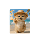 夏のネコたちにゃんだふる～♪（個別スタンプ：6）