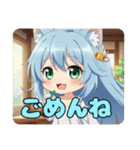 カラフルみなみちゃんセットスタンプ（個別スタンプ：5）