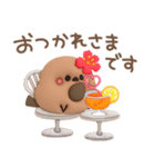 ぷっくり♥️クロエナガさん（個別スタンプ：15）