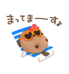 ぷっくり♥️クロエナガさん（個別スタンプ：30）