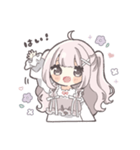 ピンクハーフツインの女の子（敬語）（個別スタンプ：3）