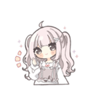 ピンクハーフツインの女の子（敬語）（個別スタンプ：6）