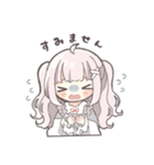 ピンクハーフツインの女の子（敬語）（個別スタンプ：38）