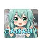 平和を祈るピースピースみなみちゃん（個別スタンプ：4）