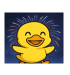 花火とガーガーアヒル@SFW（個別スタンプ：1）