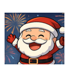 花火とホホホなサンタ@SFW（個別スタンプ：1）