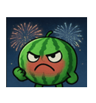 花火とパリッとスイカ@SFW（個別スタンプ：2）