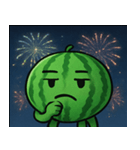 花火とパリッとスイカ@SFW（個別スタンプ：6）