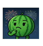 花火とパリッとスイカ@SFW（個別スタンプ：10）