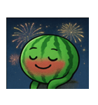 花火とパリッとスイカ@SFW（個別スタンプ：11）