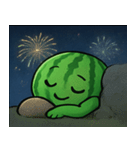 花火とパリッとスイカ@SFW（個別スタンプ：12）