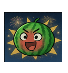 花火とパリッとスイカ@SFW（個別スタンプ：14）