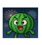 花火とパリッとスイカ@SFW（個別スタンプ：15）
