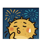 花火とプクプクハリセンボン@SFW（個別スタンプ：6）
