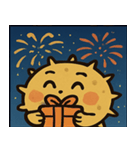 花火とプクプクハリセンボン@SFW（個別スタンプ：14）