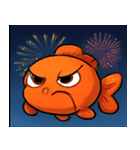 花火とひらひら金魚@SFW（個別スタンプ：2）