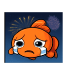 花火とひらひら金魚@SFW（個別スタンプ：3）