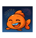 花火とひらひら金魚@SFW（個別スタンプ：5）