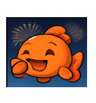 花火とひらひら金魚@SFW（個別スタンプ：7）