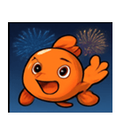 花火とひらひら金魚@SFW（個別スタンプ：8）