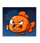 花火とひらひら金魚@SFW（個別スタンプ：9）