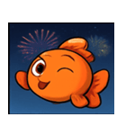 花火とひらひら金魚@SFW（個別スタンプ：11）