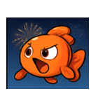 花火とひらひら金魚@SFW（個別スタンプ：15）