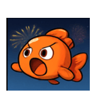 花火とひらひら金魚@SFW（個別スタンプ：16）