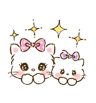 ネコリボン 8（敬語・挨拶）（個別スタンプ：34）