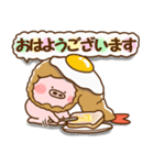 ハート耳のブタとエビフライ＆エビ天ぷら。3（個別スタンプ：3）