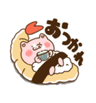ハート耳のブタとエビフライ＆エビ天ぷら。3（個別スタンプ：10）