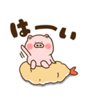 ハート耳のブタとエビフライ＆エビ天ぷら。3（個別スタンプ：14）