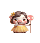 今日は人間やめてブタになる（個別スタンプ：1）
