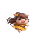 今日は人間やめてブタになる（個別スタンプ：10）