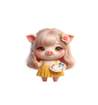 今日は人間やめてブタになる（個別スタンプ：24）