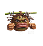爆笑ブサイク顔のキウイ（個別スタンプ：3）