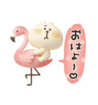 くまぴ★夏ぷっくり立体（個別スタンプ：4）