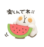 くまぴ★夏ぷっくり立体（個別スタンプ：24）