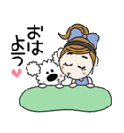 おちゃめとモコは仲良し♡毎日送りやすい（個別スタンプ：1）