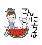おちゃめとモコは仲良し♡毎日送りやすい（個別スタンプ：8）