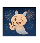 花火とひらひらクリオネ@SFW（個別スタンプ：12）